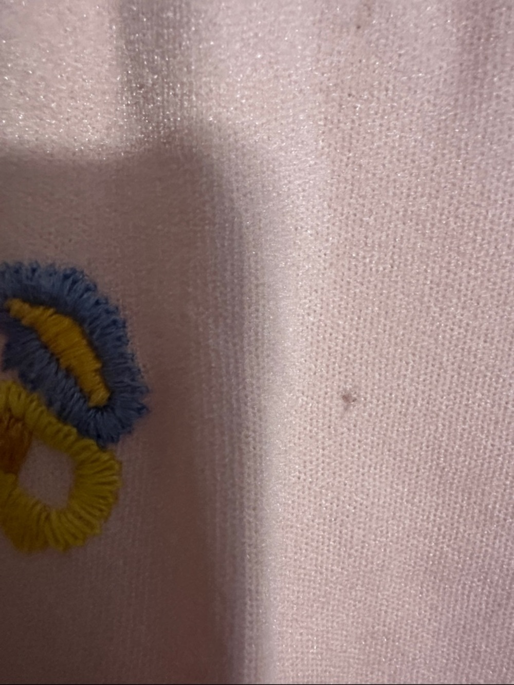 Vintage 60s/70s Handmade Embroidered Knit Shell Vest - Pink -Metal Back Zip XL/L - Picture 5 of 11